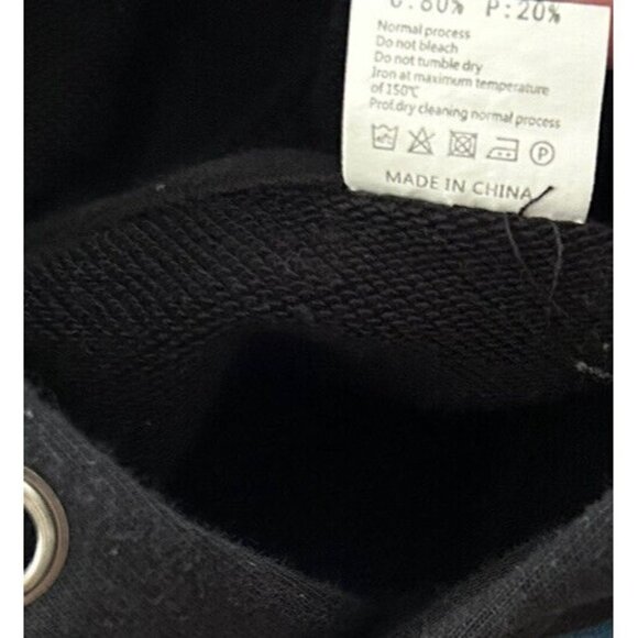 QUEEN Women’s Pullover Hoodie Black Size Medium NO DRAWSTRING - Picture 4 of 4